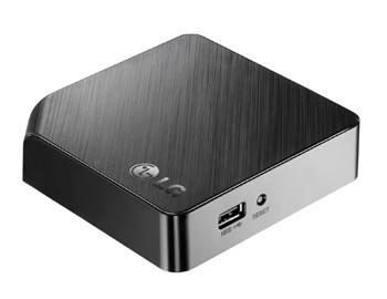 Smart медиаплеер LG ST600 Компактный Full HD 
медиаплеер: воспроизводит форматы MKV/DivX HD, выводит на широкий экран 
любого ТВ фото и видео файлы из медиабиблиотеки пользователя по домашней
 сети (с поддержкой DLNA) и с внешних USB-накопителей (внешние жесткие 
диски до 2 ТБ).