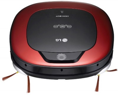 Пылесос LG VFR-4043LR 
Мощность всасывания: 18 Вт 
Функции и режимы движения: зигзагом, общее число режимов: 4 
Аккумулятор: Li-Ion, емкость 2200 мА*ч 
Время для зарядки: 180 мин 
Убора по расписанию: есть 
