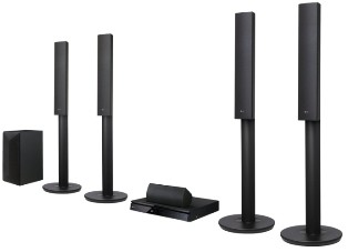 Домашний кинотеатр LG LHB 655 Домашний кинотеатр c Blu-Ray 
акустика 5.1 
поддержка Blu-ray 3D 
суммарная мощность колонок 1000 Вт 
функция караоке воспроизведение с USB 
выход HDMI 
подключение к сети по Wi-Fi, Ethernet 
поддержка MKV, MPEG4