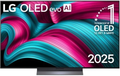 Телевизор LG OLED48C5RLA.ARUG Модель 2025 года 
4K OLED 
120Гц (VRR 144Гц)

Интеллектуальный процессор α9 4K Gen8
Операционная система (ОС) webOS 25
Выходная мощность 40 Вт