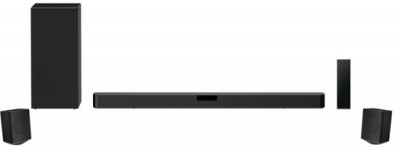 Саундбар LG SN5R конфигурация АС: 4.1
вид АС: звуковая панель
тип АС: пассивная с активным сабвуфером
суммарная мощность: 520 Вт
фронтальные колонки: 1
тыловые колонки: 2
центральные тыловые колонки: нет