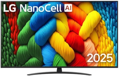 Телевизор LG 43NANO81A6A.ARUG Модель 2025г 
43" диагональ
Прямая подсветка Direct
NanoCell 4K
Интеллектуальный процессор α7 4K Gen8