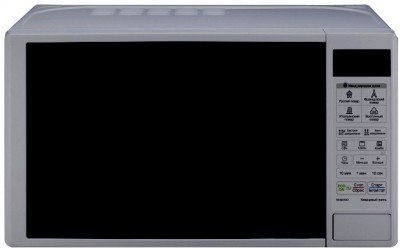Микроволновая печь LG MH-6042D 
отдельно стоящая микроволновая печь
объем 20 л
мощность 700 Вт
гриль
электронное управление
сенсорная панель
дисплей
система равномерного распределения микроволн
защита от детей
