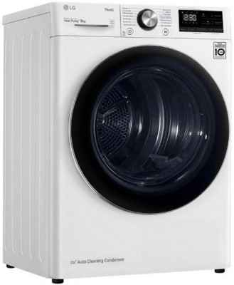 Сушильная машина LG DC90V9V9W Технология DUAL Inverter Heat Pump™
Класс энергоэффективности А+++
Гибридная сушка EcoHybrid™
Автоматическая очистка конденсатора
Гипоаллергенная сушка
Двойной фильтр