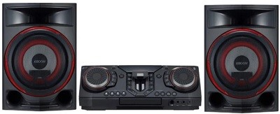 Музыкальный центр LG XBOOM CL87 
мидисистема 
воспроизведение CD 
радиоприемник FM 
поддержка форматов MP3 
воспроизведение с USB 
подключение: Bluetooth линейный аудиовход 
функция караоке 
подключение наушников
