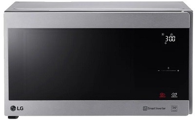 Микроволновая печь LG MW-25R95CIS 
Объем 25 л 
Мощность 1000 Вт 
Внутреннее покрытие камеры: эмаль 
Сенсорные переключатели 
Дисплей 
Инверторное управление мощностью 
Система равномерного распределения микроволн 
Защита от детей
