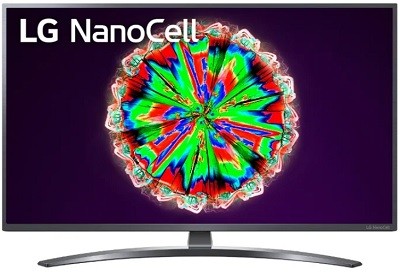 Телевизор NanoCell LG 43NANO796NF 
Smart TV (webOS) 
Wi-Fi 
мощность звука 20 Вт (2х10 Вт) 
тип подсветки: Edge LED 
поддержка DVB-T2 
технология NanoCell 
HDMI x4, USB x2, Bluetooth, 802.11ac, Ethernet, Miracast
