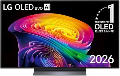 Телевизор LG OLED77C6RLA.ARUG Модель 2026 года 77" 4K OLED 
120Гц (VRR 144Гц) 
Интеллектуальный процессор α9 4K Gen8 
webOS 26