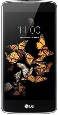 Мобильный телефон LG K8 K350E 
Смартфон 
Android 6.0 
Поддержка двух SIM-карт 
Экран 5" 
Разрешение 1280x720 
Камера 8 МП 
Память 16 Гб 
Слот для карты памяти 
3G, 4G LTE, Wi-Fi, Bluetooth, GPS 
Объем оперативной памяти 1 Гб 
Аккумулятор 2125 мА⋅ч вес 140 г 
ШxВxТ 71.50x144.60x8.70 мм

