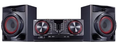 Музыкальный центр LG CJ44 
Минисистема 
Мощность 2x240 Вт 
Воспроизведение CD 
Радиоприемник FM 
Поддержка форматов MP3 
Воспроизведение с USB подключение: Bluetooth 
Линейный аудиовход 
Функция караоке
