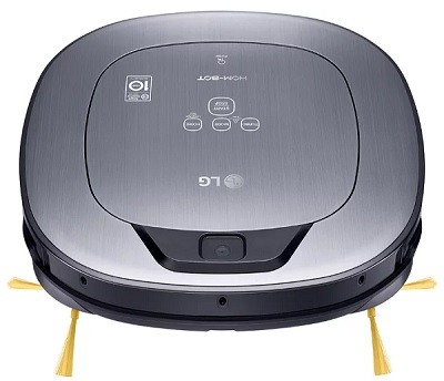 Робот-пылесос LG VR6570LVMB 
сухая уборка 
контейнер для пыли 0.60 л 
фильтр тонкой очистки в комплекте 
время работы от аккумулятора: 100 мин 
ШхГхВ: 34x34x8.90 см 
движение по спирали, движение зигзагом 
тип датчиков: инфракрасные/ультразвуковые 
пульт ДУ
