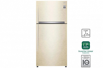 Холодильник LG GR-H802HEHL | 630л | DoorCоoling+ | Бежевый