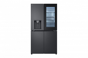 Холодильник GC-X24FFCBB | Объем 570л | Черная сталь | LG InstaView Door-in-Door | Диспенсер | Гигиенический фильтр | Metal Fresh